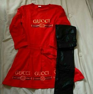 Red gucci dress for kids